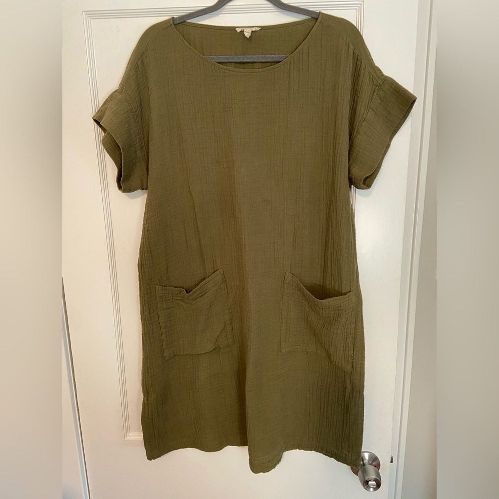 Eileen Fisher Dress Cotton Gauze